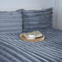 Покривало ТЕП "PLUSH BLISS" з 2 наволочками, сіре, 240x260