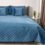 Покривало ТЕП "VELOUR" Azure blue/Ромб круглий, 150x210