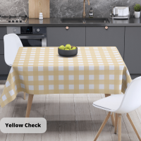 Скатертина "Panama" водовідштовхуюча Yellow Check, 160x200