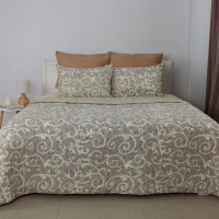 Покривало ТЕП "ELEGANT COTTON" Beige and White, 220x240