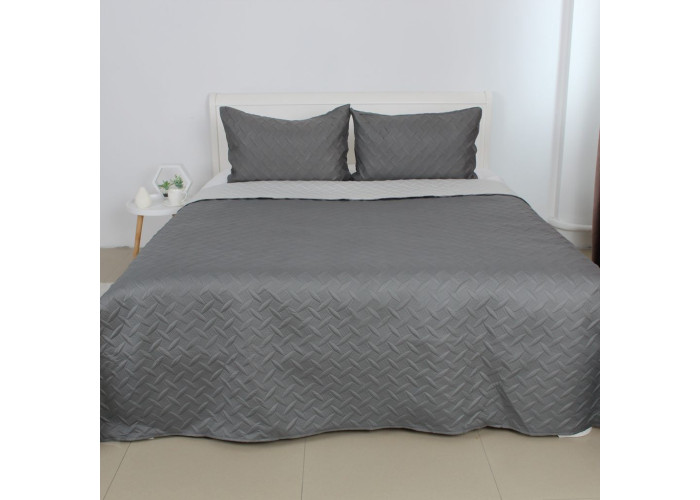 Покривало ТЕП "VINTAGE" 2 наволочки 50*70 см Сіре/Вінтаж, 220x240Покривало ТЕП "VINTAGE" 2 наволочки 50*70 см Коричневе/Вінтаж, 220x240