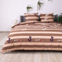 Постільна білизна ТЕП "Soft dreams" Line Brown, 70x70, полуторна