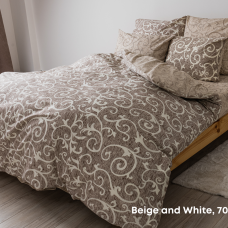 Постільна білизна ТЕП "Soft dreams" Beige and White, 70х70, сімейна