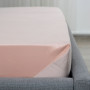 Простирадло ТЕП "VELOUR" з резинкою пудрове, 180x200