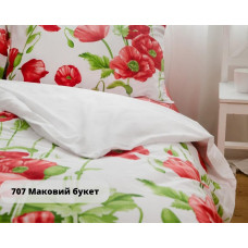 Постільна білизна "RANFORCE" Маковий букет, полуторна