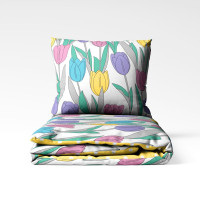Комплект постільної білизни "ТЕП" Bright Tulips, сімейна