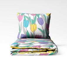 Комплект постільної білизни "ТЕП" Bright Tulips, сімейна