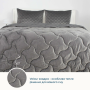 Ковдра ТЕП "VELOUR" Темно - сіра, 180x210