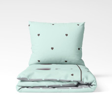 Постільна білизна "ТЕП" Mint&Grey Hearts, 70x70, сімейна
