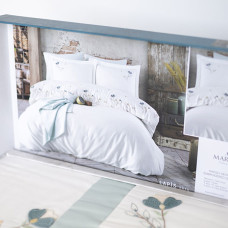 Комплект постільної білизни "MARIBOR SATIN" Lapis ekru blue, євро