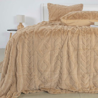 Покривало ТЕП "SOFT ANGORA" з наволочками, бежеве, 240x260