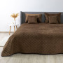Покривало ТЕП "VELOUR" Коричневе/Ромб круглий, 220x240