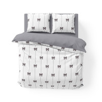 Комплект постільної білизни Melluna Soft Ribbons, двоспальна
