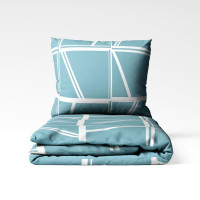 Комплект постільної білизни ТЕП "Happy Sleep" Aqua Grid, двоспальна