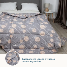 Ковдра "ТЕП" ШИК (400г/м2) вовна Pale Rose, 200x210