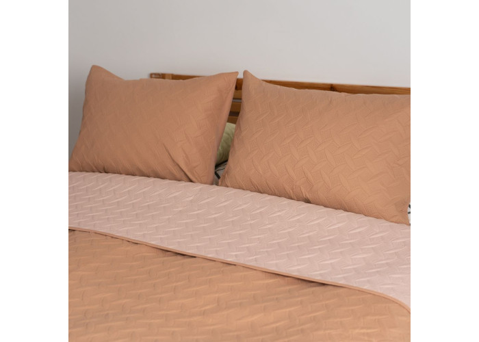 Покривало ТЕП "VINTAGE" 2 наволочки 50*70 см Кофейне/Вінтаж, 240x260Постільна білизна "RANFORCE" Маковий букет, двоспальна