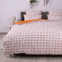 Постільна білизна ТЕП "Happy Sleep" Terracotta Check, 50x70, євро