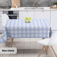 Скатертина "Panama" водовідштовхуюча Blue Check, 160x200