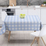 Скатертина "Panama" водовідштовхуюча Blue Check, 180x220