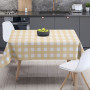 Скатертина "Panama" водовідштовхуюча Yellow Check, 180x220