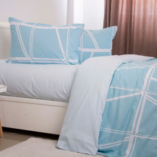 Комплект постільної білизни ТЕП "Happy Sleep" Aqua Grid, двоспальна