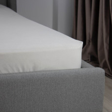 Простирадло ТЕП "VELOUR" з резинкою світло-сіре, 180x200