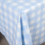 Скатертина "Panama" водовідштовхуюча Blue Check, 160x200
