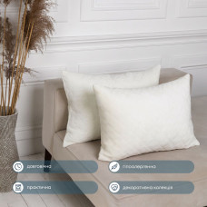Подушка декоративна "VELOUR" Молочна, 50x70