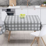 Скатертина "Panama" водовідштовхуюча Light Gray Check, 180x220