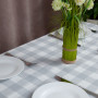 Скатертина "Panama" водовідштовхуюча Light Gray Check, 180x220