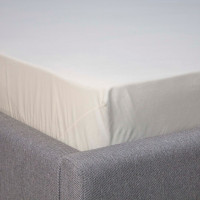 Простирадло ТЕП "VELOUR" з резинкою молочне, 160x200