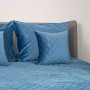 Покривало ТЕП "VELOUR" Azure blue/Ромб круглий, 220x240