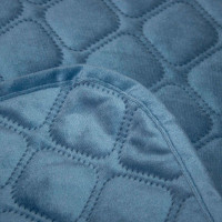 Покривало ТЕП "VELOUR" Azure blue/Ромб круглий, 240x260