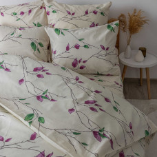 Постільна білизна ТЕП "Soft dreams" Branch on White, 70x70, євро
