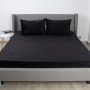 Простирадло ТЕП "VELOUR" з резинкою чорне, 180x200