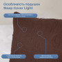 Подушка "SLEEPCOVER LIGHT" 50*70 см (650г) (microfiber) Коричневий 