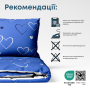 Комплект постільної білизни ТЕП "Happy Sleep" NAVY BLUE LOVE, 50x70 двоспальний 