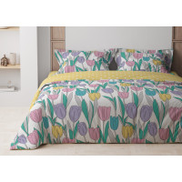 Комплект постільної білизни "ТЕП" BRIGHT TULIPS, 70x70 двоспальний Комплект постільної білизни "ТЕП" BRIGHT TULIPS, 70x70 двоспальний