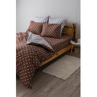 Комплект постільної білизни ТЕП "Happy Sleep" Cappuccino Dots, 50x70 сімейний