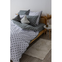 Комплект постільної білизни "ТЕП" Grey Dots, 70x70 полуторний