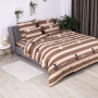 Комплект постільної білизни ТЕП "Soft dreams" Line Brown, 70x70 євро 