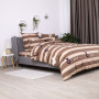 Комплект постільної білизни ТЕП "Soft dreams" Line Brown, 70x70 євро 