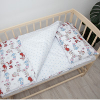 Комплект дитячої постільної білизни "ТЕПІК" 1-3 роки Милі зайченятка