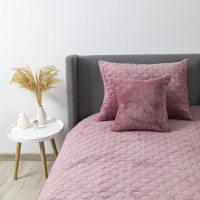 Покривало ТЕП "VELOUR" 240*260 см Mesa Rose/ромб круглий