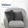 Подушка декоративна "VELOUR" 40*40 см сірий 