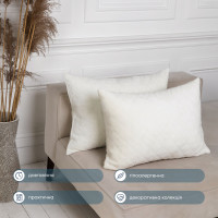 Подушка декоративна "VELOUR" 50*70 см молочний