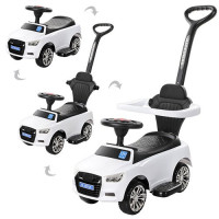 Каталка Audi машинка-толокар 2 в 1 з батьківською ручкою (M3503A-1)