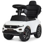 Каталка-толокар Volkswagen 2 в 1 із звуковими ефектами та батьківською ручкою біла (651-1)