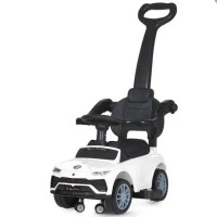 Каталка толокар LAMBORGHINI Автомобіль зі звуковими ефектами 2в1 білий (M5044L-1)