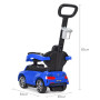 Каталка толокар Bambi Автомобіль зі звуковими ефектами синій (639-4)
